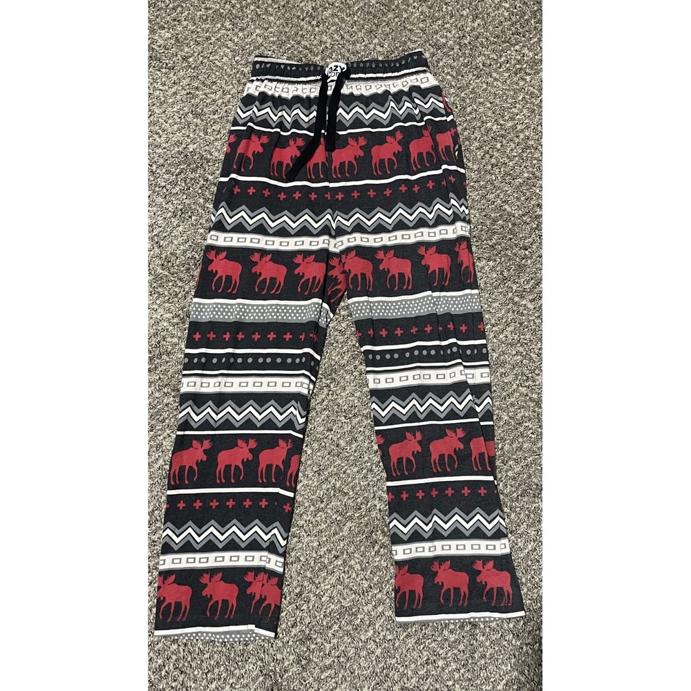 Lazy One Moose Pajama Pants Mens Cotton Lounge Sleepwear